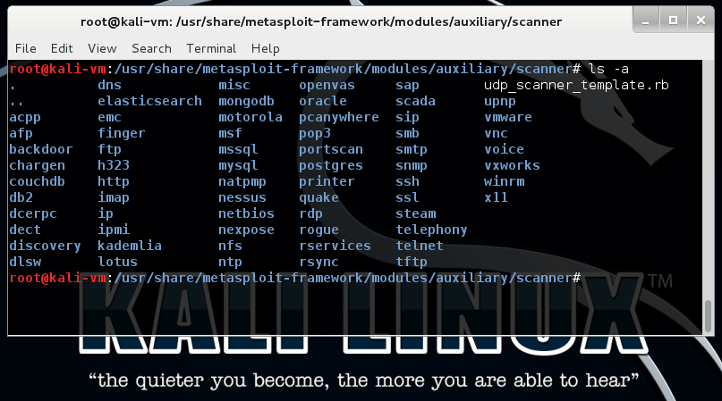 Metasploit Auxiliary Modules - modules/auxiliary/scanner