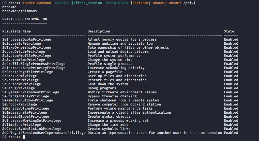 Pssession powershell. Linux Commands. Klmover.